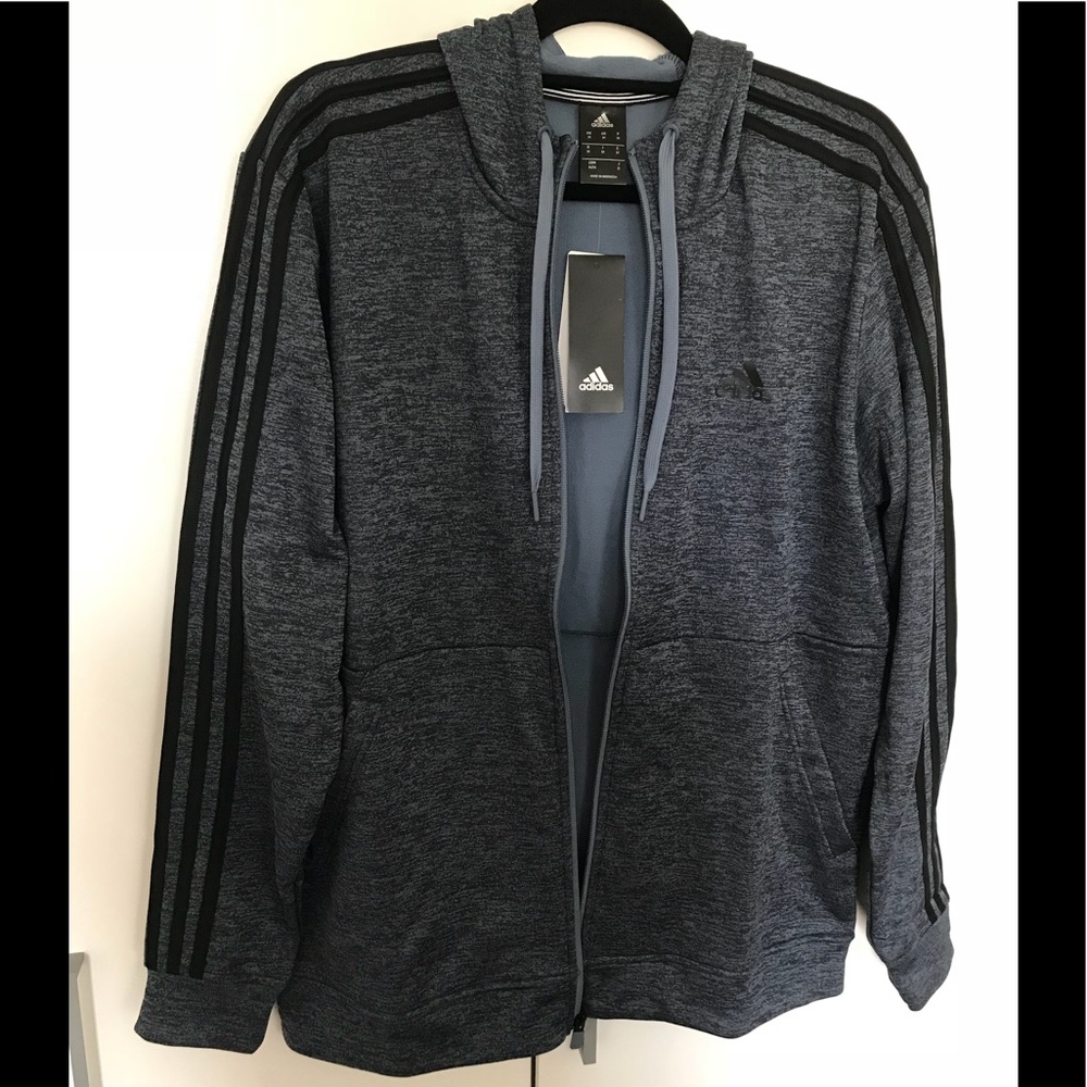 Men's Adidas Full-Zip Fleece Hoodie